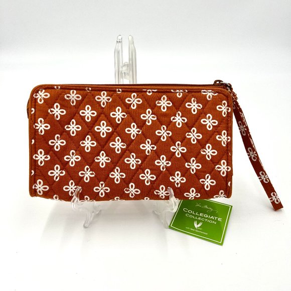 Vera Bradley University of Texas Front Zip Wristlet - Picture 2 of 16